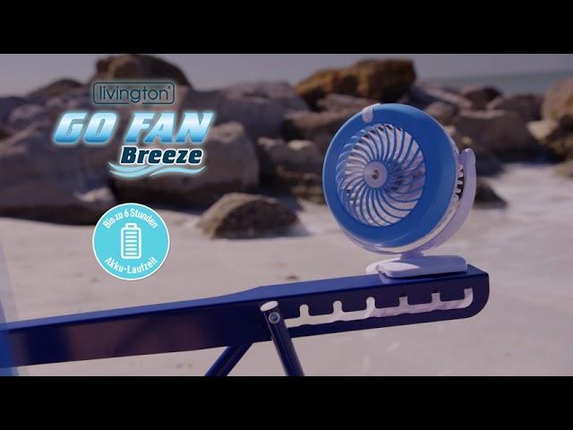 Livington Go Fan Breeze | Der Power Ventilator mit dem extra Frische-Kick | MediaShop.TV