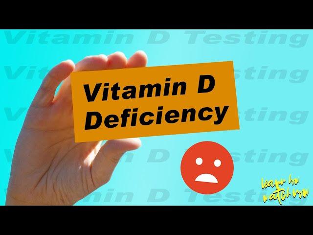 Vitamin D test to check for a vitamin D deficiency | Low vitamin D levels