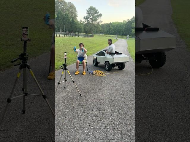 BTS MINI CYBER TRUCK VS CARTER SHARER #cybertruck #funny #comedy #shorts #usa