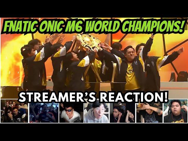 Fnatic Onic Philippines Are Your M6 World Champions! PH 5X World Champs! Streamer's Reaction!