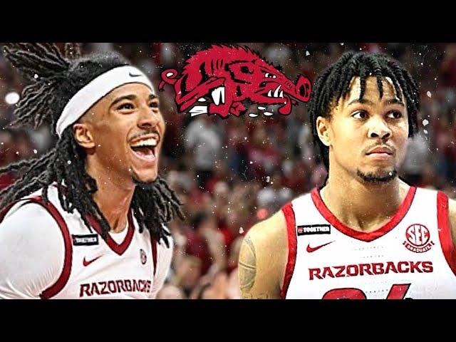 Arkansas Backcourt is INSANE || Boogie Fland & DJ Wagner Combine for 46 Pts vs. #1 Kansas