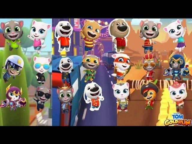 Talking Tom Gold Run All 21 Characters