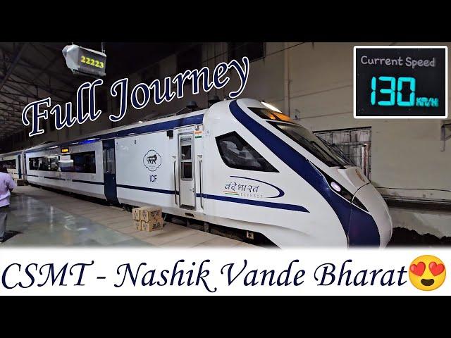 Mumbai Nashik Vande Bharat Express | Full Journey In India's Fastest Train | CSMT Nashik Train 