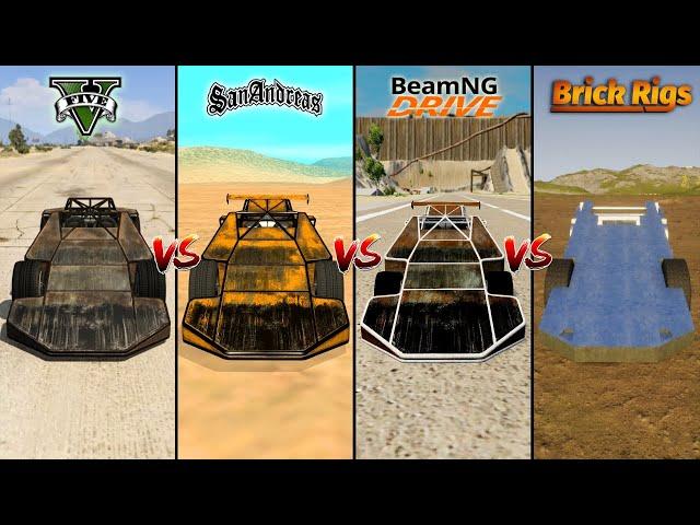 GTA 5 RAMP BUGGY VS GTA SA VS BEAMNG VS BRICK RIGS - WHICH IS BEST?