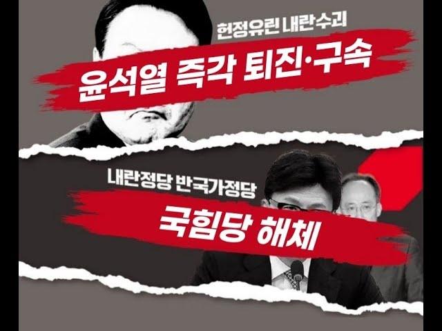 241211. 내란수괴 윤석열 즉각탄핵  광주시민 시국성회