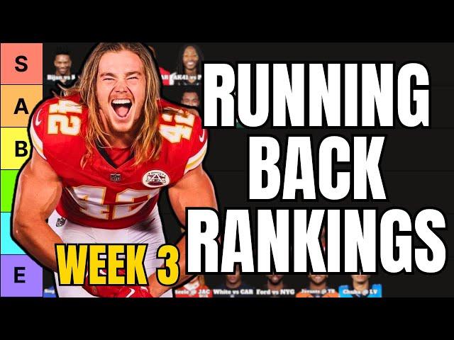 Top 40 Running Back Rankings For Week 3 Fantasy Football