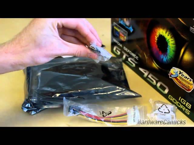 GIGABYTE GeForce GTS 450 Unboxing