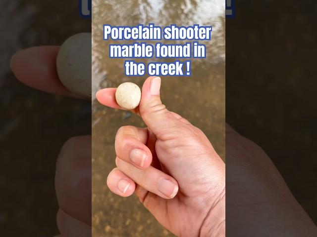 Whitestone shooter marble found while walking the creek!