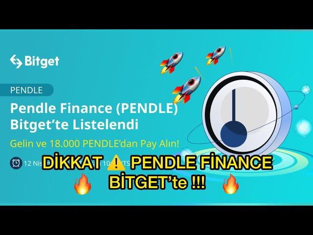 BİTGET BORSASI PENDLE FİNANCE LİSTELEMESİ #bitget #pendle #token #listing #crypto #btc #token #coin