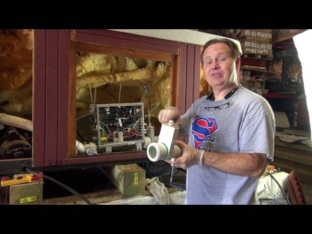 Slice Gate Valve Heater Union Replacement Hot Tub How To Spa Guy PVC Plumbing