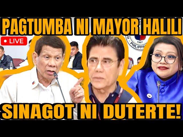 PAGKAWALA NI MAYOR HALILI SINAGOT NI DUTERTE! CONG. LUISTRO HINDI NAG PATINAG KAY PRRD!