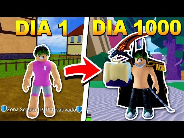 PASSEI 1000 DIAS NO BLOX FRUITS