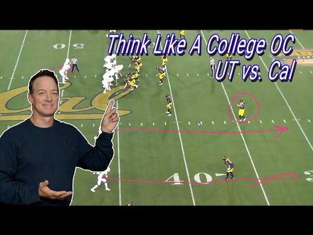 UT vs. Cal Football -Think like an Offensive Coordinator