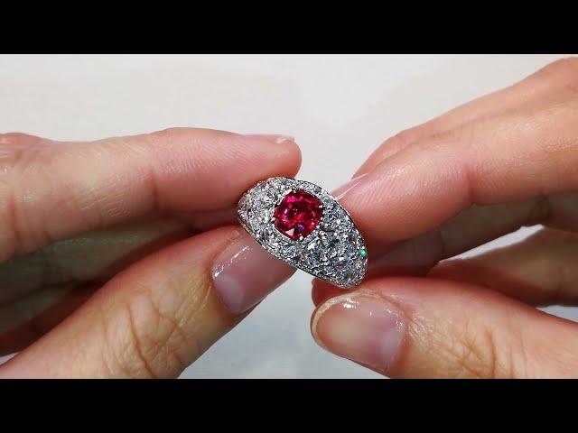 Unheated Montepuez Jedi Ruby Ring 2.02 carats by Kat Florence