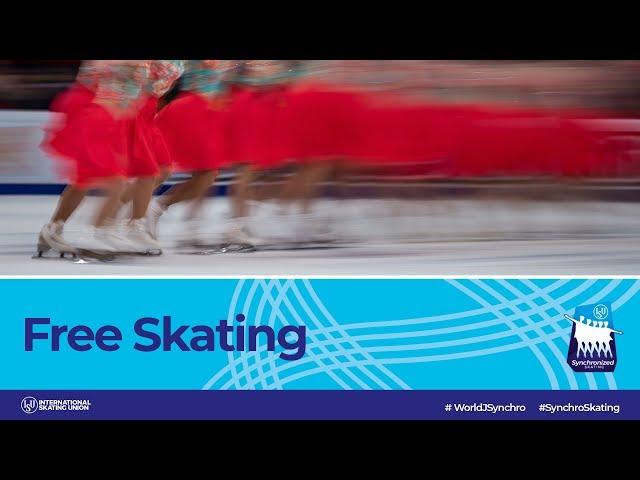 Free Skating | 2019 ISU World Junior Synchronized Skating Championships Neuchâtel SUI |#WorldSynchro