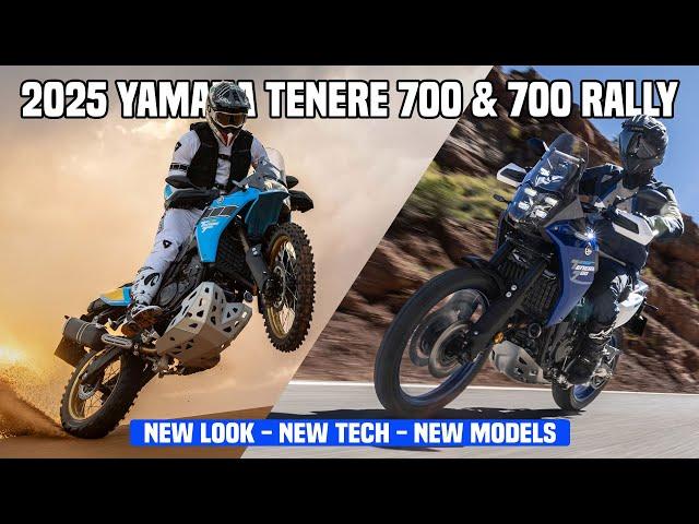 Yamaha Tenere 700 gets a new look, new models and upgrades for 2025!