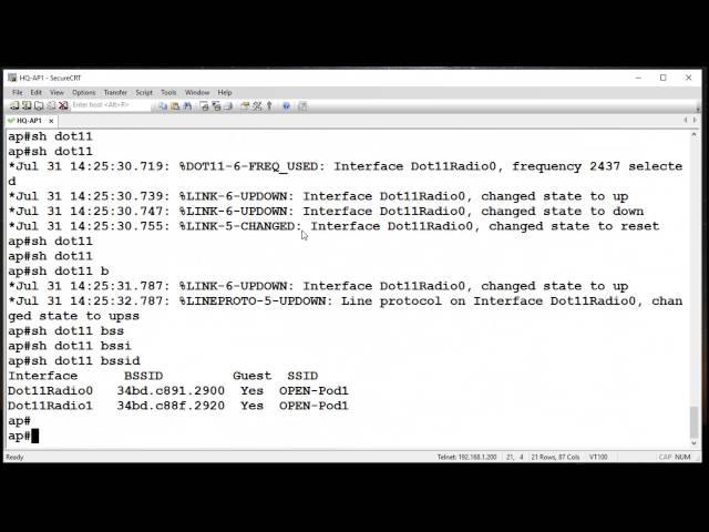 Autonomous AP - Initial Setup & Open SSID Creation