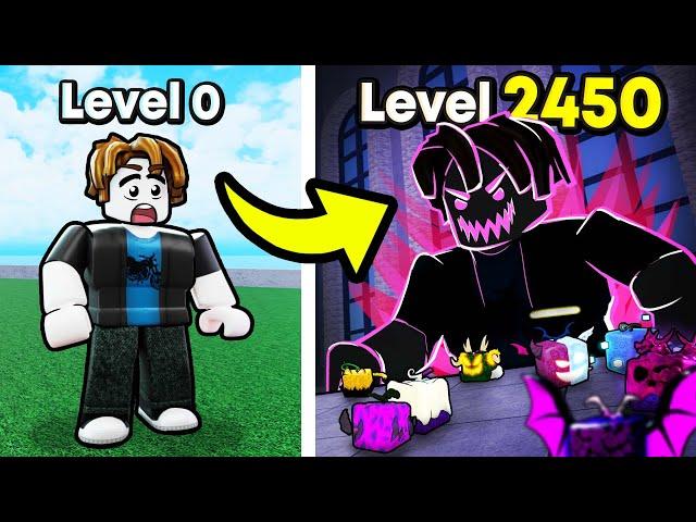 NOOB To PRO With ALL MYTHIC DEVIL FRUITS In Blox Fruits (Roblox)