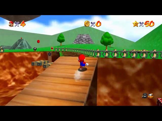 If I touch something black, the video ends - Super Mario 64