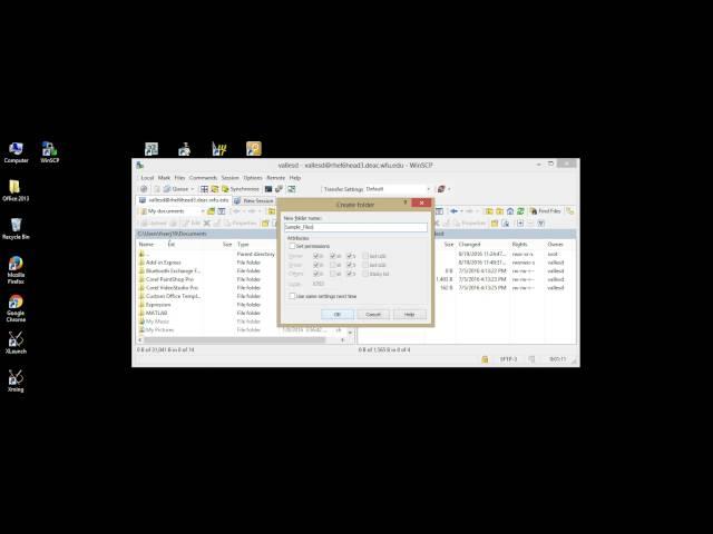 File Transfer via WinSCP