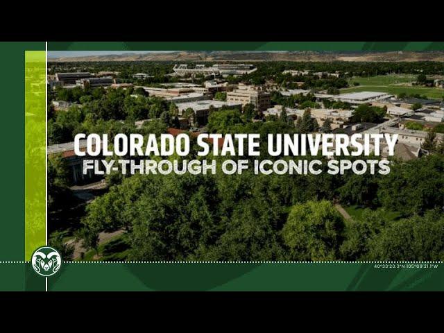 Fly-through of Iconic Colorado State University Campus Spots