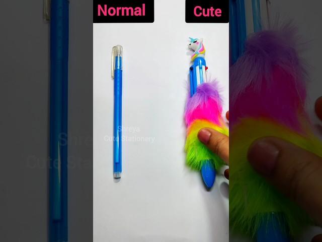 Normal vs Cute Stationery, My Cute Stationery Haul, School Shopping Collection #shorts #stationery