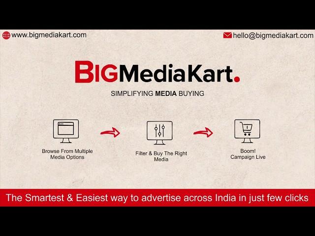 Big Media Kart | Simplifying Media Buying | Future of Media Buying | Book Ads In Just Few Clicks |