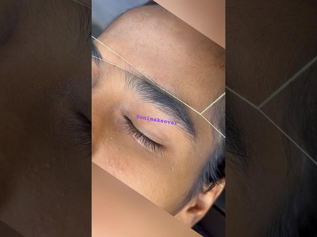 Eyebrow threading tips #eyebrowthreading #shorts