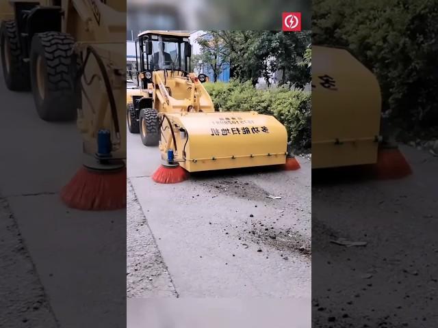 pickup broom attachment for loader #machine #technology #construction #shorts