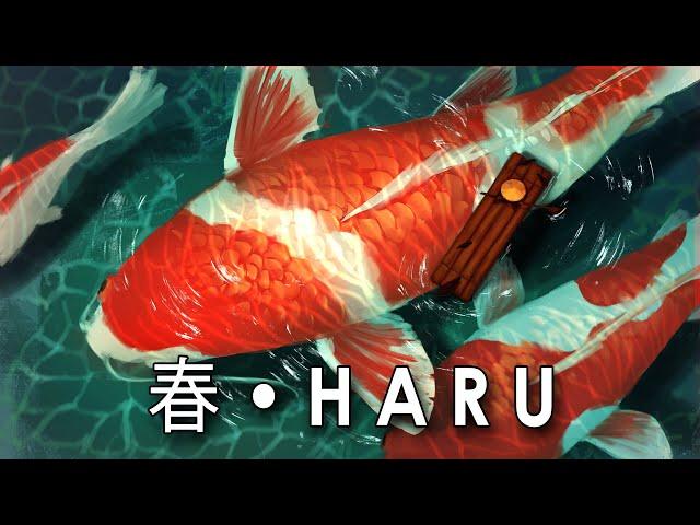 HARU 「 春 」️ Japanese Lofi Hip Hop Music by Vindu ️ looping beat to relax & study to