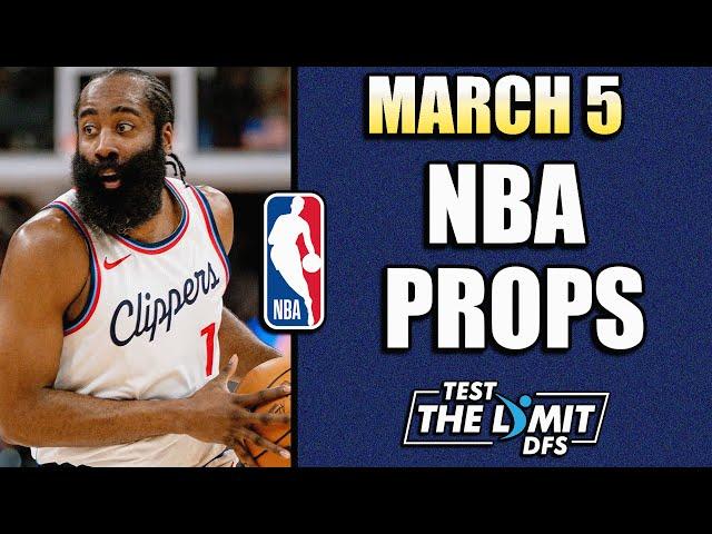 My Top 3 BEST NBA Player Props + Predictions | Wednesday 3/5/2025