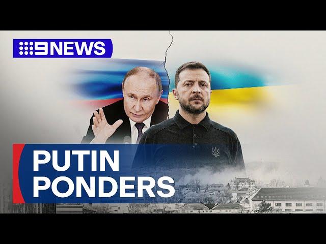 Putin declares ‘fighting must end in Ukraine’ | 9 News Australia