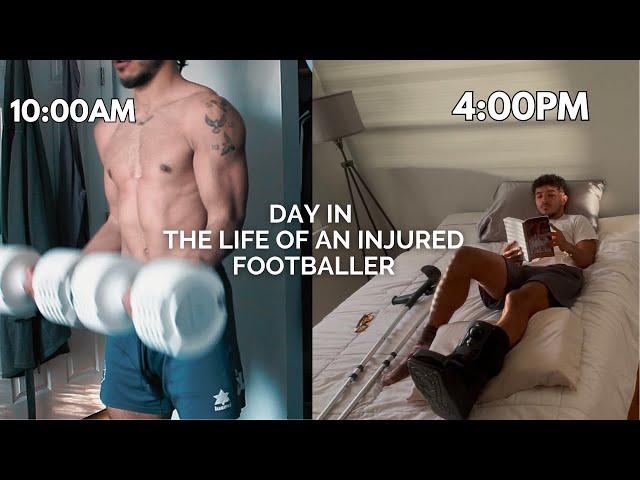 DAY IN THE LIFE OF AN INJURED FOOTBALLER IN 5 MINUTES | PROJECT 50 Vlog #2