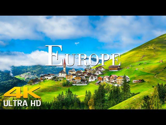 Europe 4K - Scenic Relaxation Film With Calming Music || Scenic Film