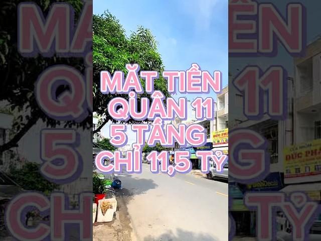 Bán nhà mặt tiền quận 11 gần Chợ Thiết | Trần Quý nhà mới 5 tâng chỉ 11 tỷ #nhamattien #shorts #bds