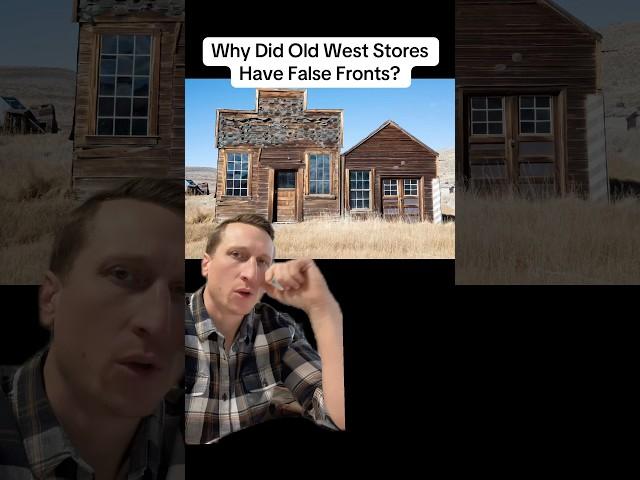 Why Did Old West Stores Have False Fronts? #history  #greenscreen #history #facts #usa