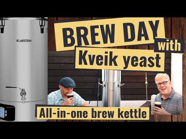 House pale ale brewed with Kveik yeast in a Klarkstein kettle