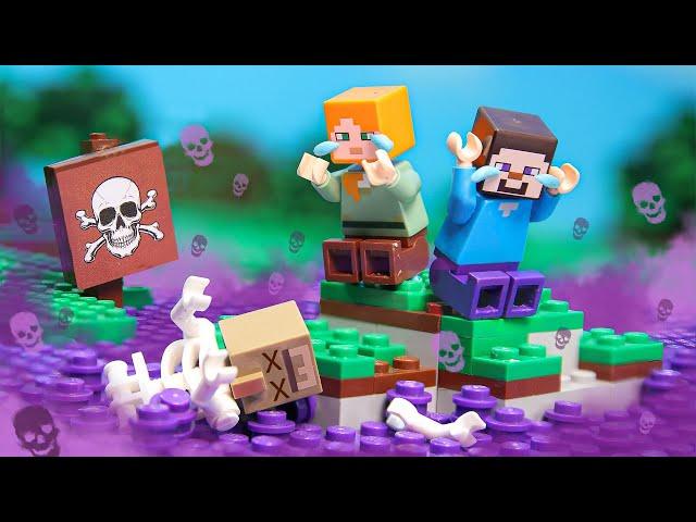 Minecraft, But Everything is Poisoned - LEGO Minecraft Animation