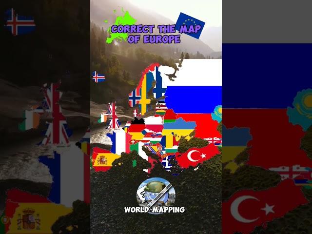 Correct the Map of Europe | Part 7 | #country #europe #mistake #fypシ