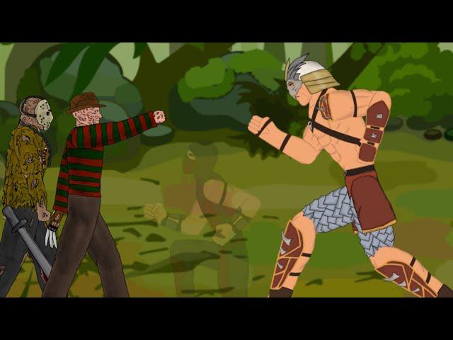 shao Kahn vs Jason vorhees vs Freddy krueger [short battle]