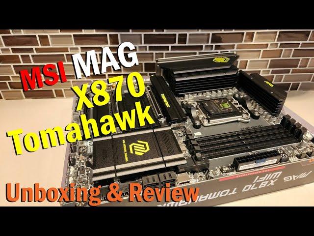 MSI MAG X870 Tomahawk Motherboard | Unboxing, Build Installation, and Review