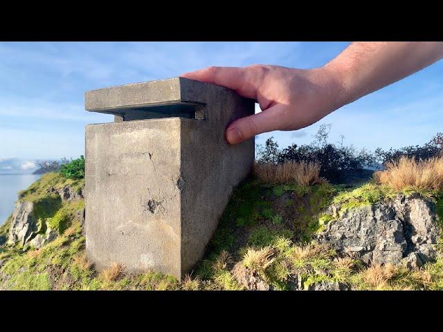 Build a REALISTIC Abandoned WWII Bunker DIORAMA - Miniature Model Scenery