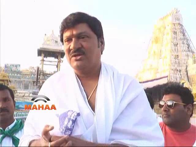 Actor Rajendra Prasad Visits Tirumala | Mahaa News