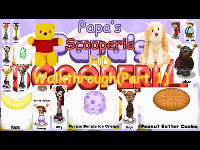 Papa's Scooperia HD - Walkthrough(Part 1)