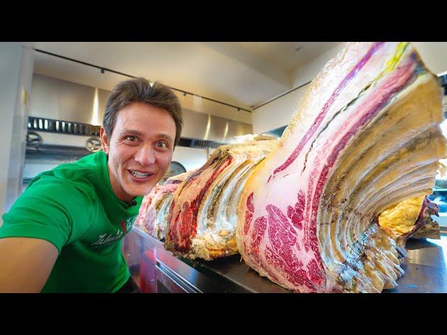 World’s Best Steak!!  INSANE DINO RIBEYE  - Meet The KING of Beef!! | El Capricho, Spain