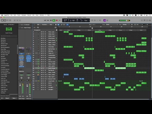 [로직프로] BlackPink - Pink Venom 로직 내장 플러그인만 사용한 커버 | logic pro stock plugins