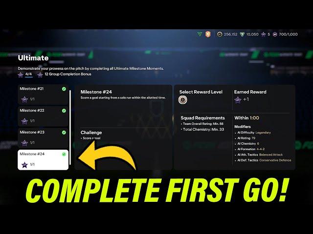 How To Complete Every Milestones Moment First Go Glitch - FC 25 Ultimate Milestones Bug