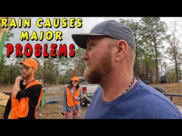 FLOODED MAJOR PROBLEM |tiny house, homesteading, off-grid, cabin build, DIY HOW TO sawmill tractor