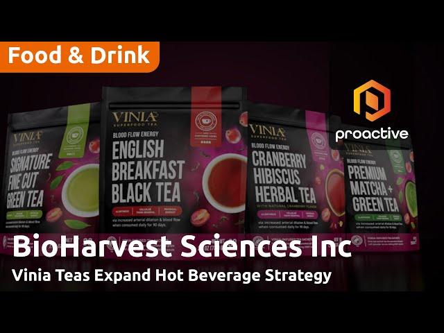 BioHarvest Sciences expands VINIA product line with launch of SuperFood Infused Teas