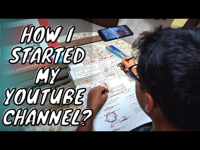 My YouTube journey | How I started my YouTube channel ? | How I create animated biology contents?